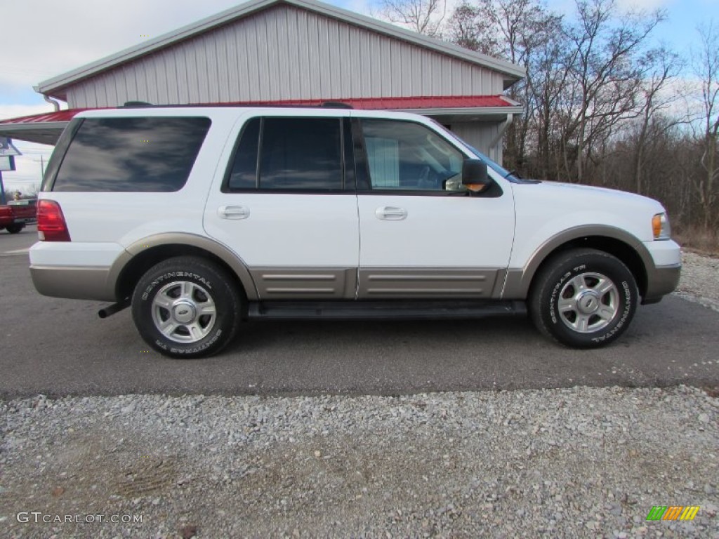 2003 Expedition Eddie Bauer 4x4 - Oxford White / Medium Parchment photo #1