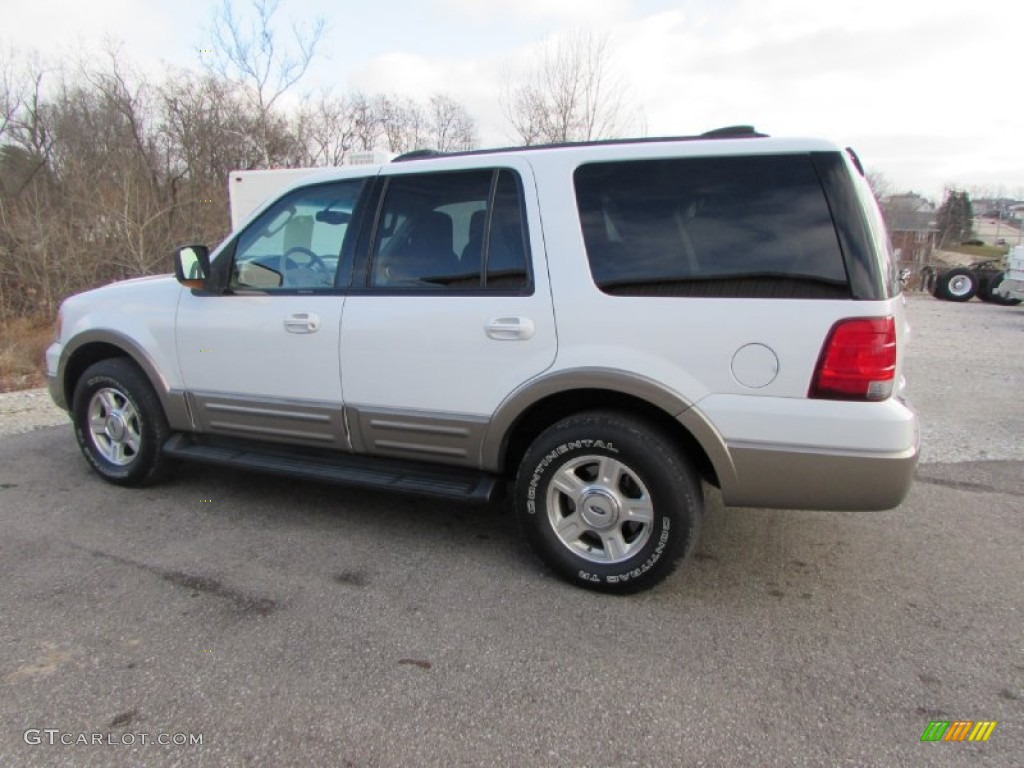 2003 Expedition Eddie Bauer 4x4 - Oxford White / Medium Parchment photo #5