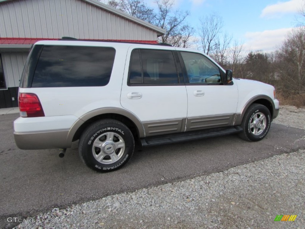 2003 Expedition Eddie Bauer 4x4 - Oxford White / Medium Parchment photo #6