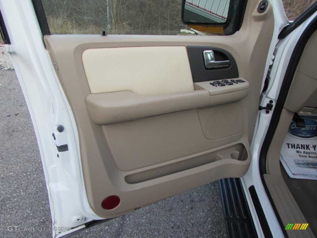 2003 Expedition Eddie Bauer 4x4 - Oxford White / Medium Parchment photo #30