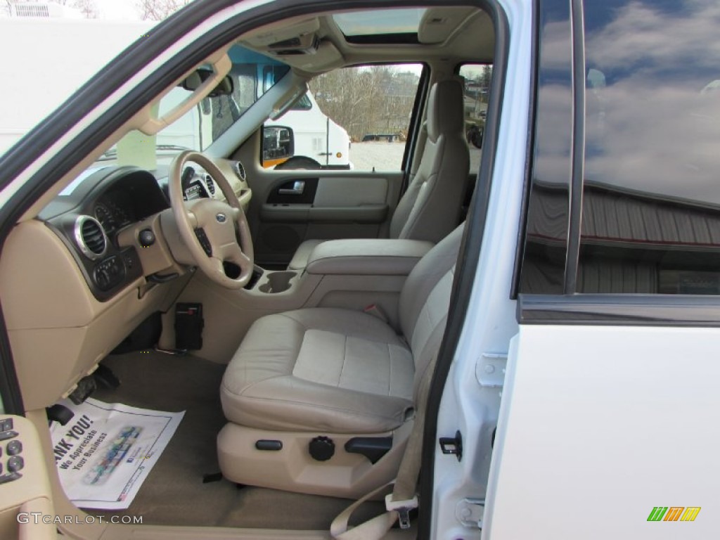 2003 Expedition Eddie Bauer 4x4 - Oxford White / Medium Parchment photo #32