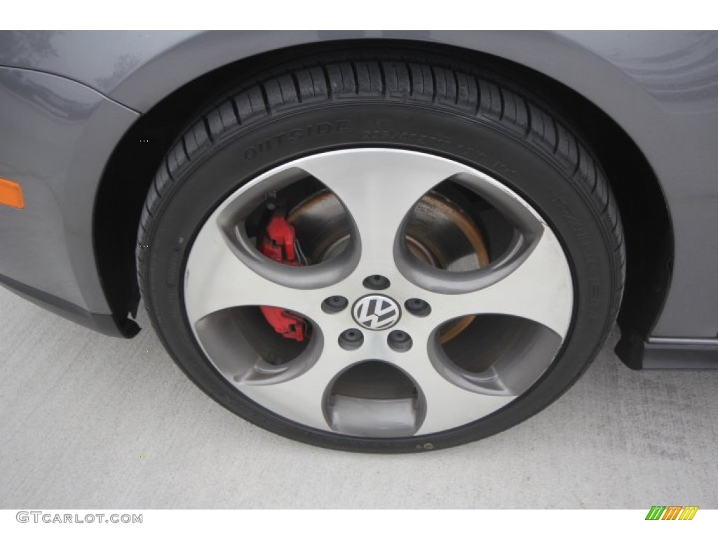 2009 GTI 4 Door - United Grey Metallic / Interlagos Black Cloth photo #4