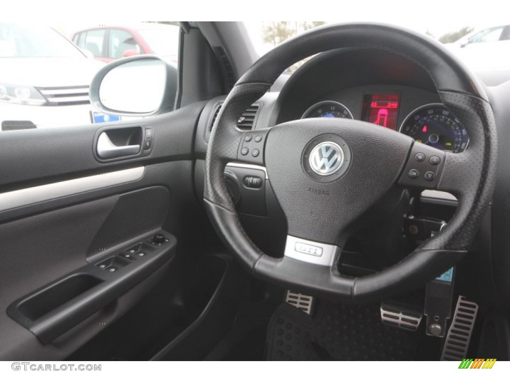 2009 GTI 4 Door - United Grey Metallic / Interlagos Black Cloth photo #28
