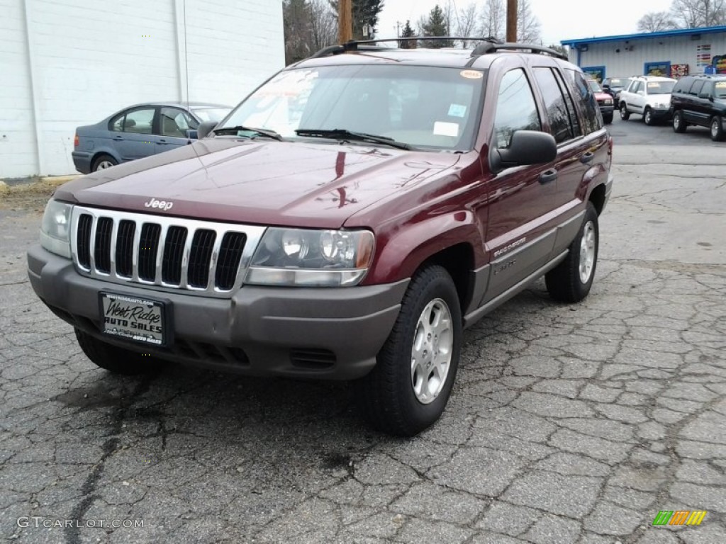 2003 Grand Cherokee Laredo 4x4 - Dark Garnet Red Pearl / Sandstone photo #5