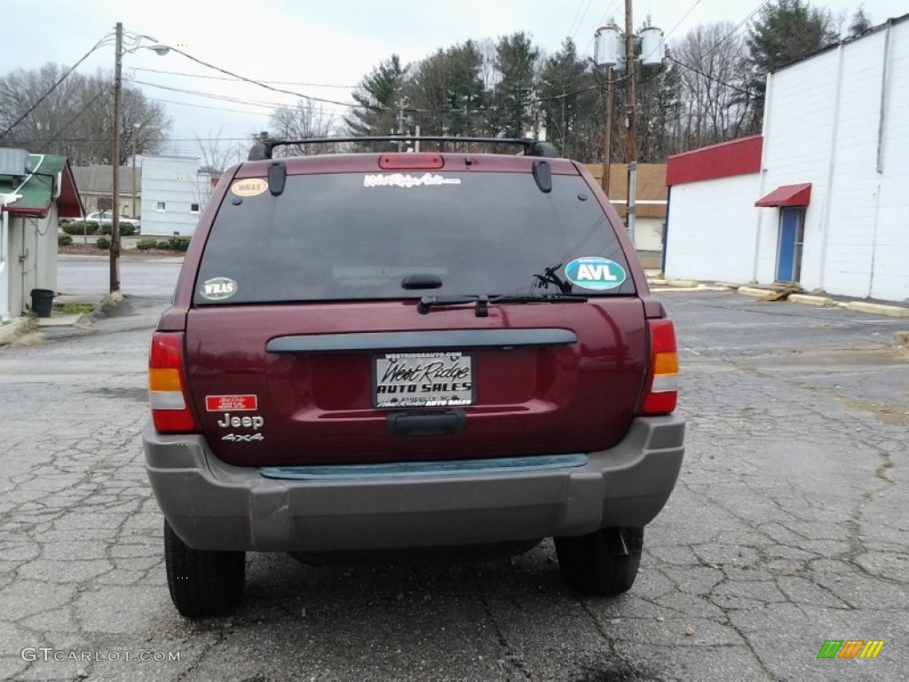 2003 Grand Cherokee Laredo 4x4 - Dark Garnet Red Pearl / Sandstone photo #8