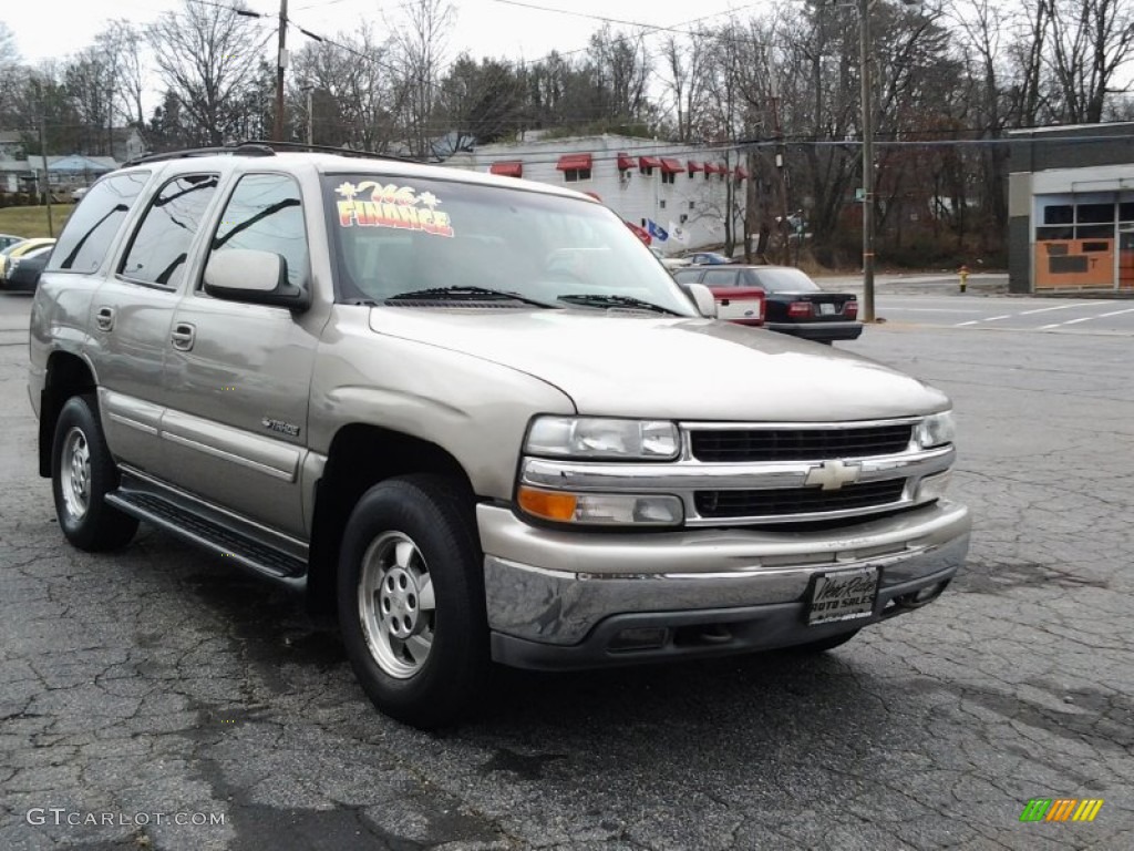 2001 Tahoe LT 4x4 - Light Pewter Metallic / Tan/Neutral photo #3