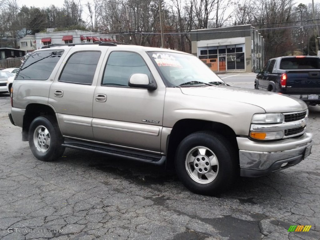 2001 Tahoe LT 4x4 - Light Pewter Metallic / Tan/Neutral photo #4