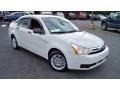 White Suede 2011 Ford Focus SE Sedan Exterior