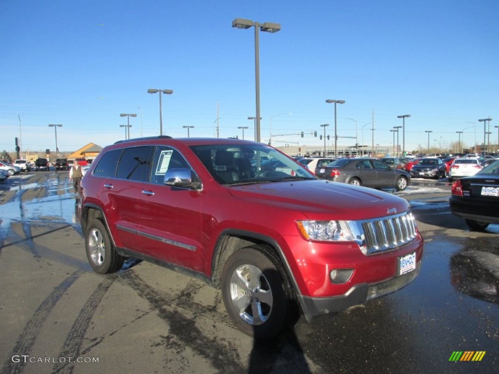 2013 Grand Cherokee Limited 4x4 - Deep Cherry Red Crystal Pearl / Black photo #1