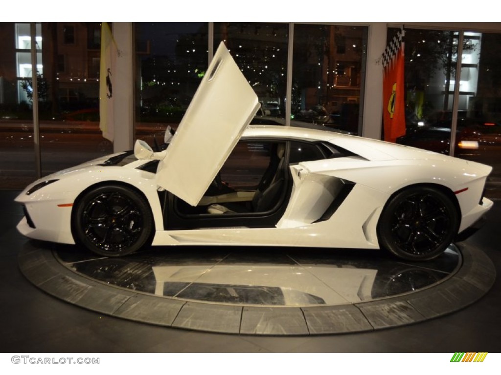Bianco Isis 2012 Lamborghini Aventador LP 700-4 Exterior Photo #89291448