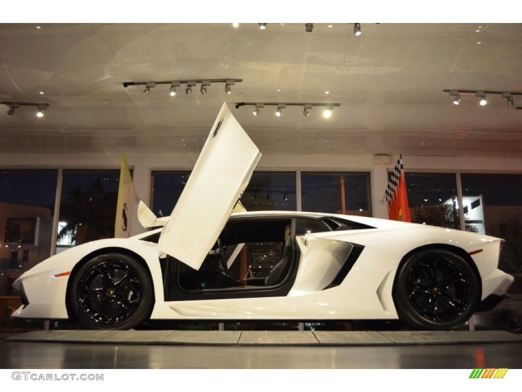 2012 Aventador LP 700-4 - Bianco Isis / Nero Ade photo #10