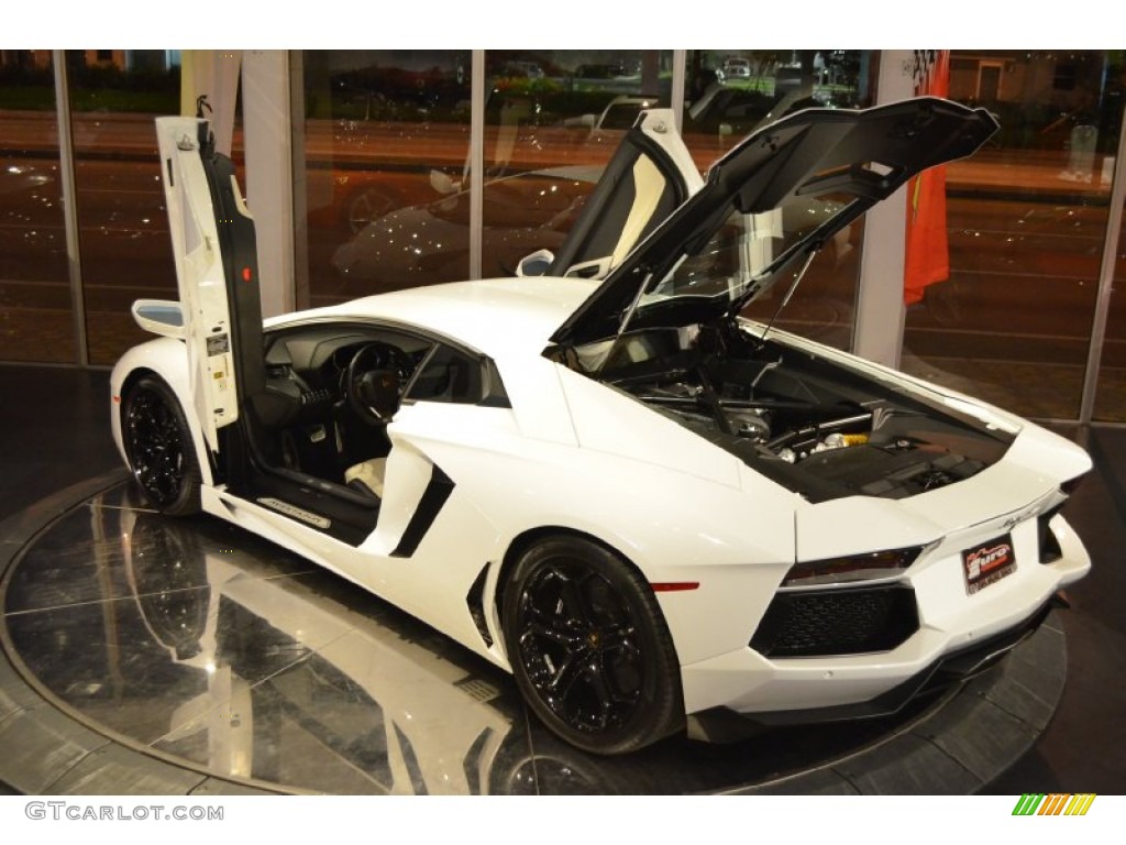 2012 Aventador LP 700-4 - Bianco Isis / Nero Ade photo #11