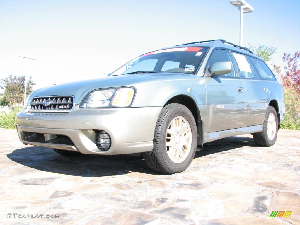 2003 Outback H6 3.0 Wagon - Seamist Green Pearl / Beige photo #3