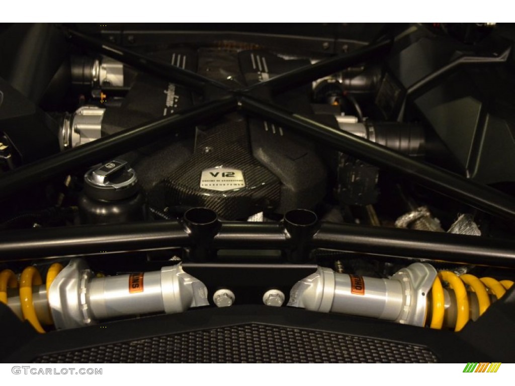 2012 Lamborghini Aventador LP 700-4 6.5 Liter DOHC 48-Valve VVT V12 Engine Photo #89292285