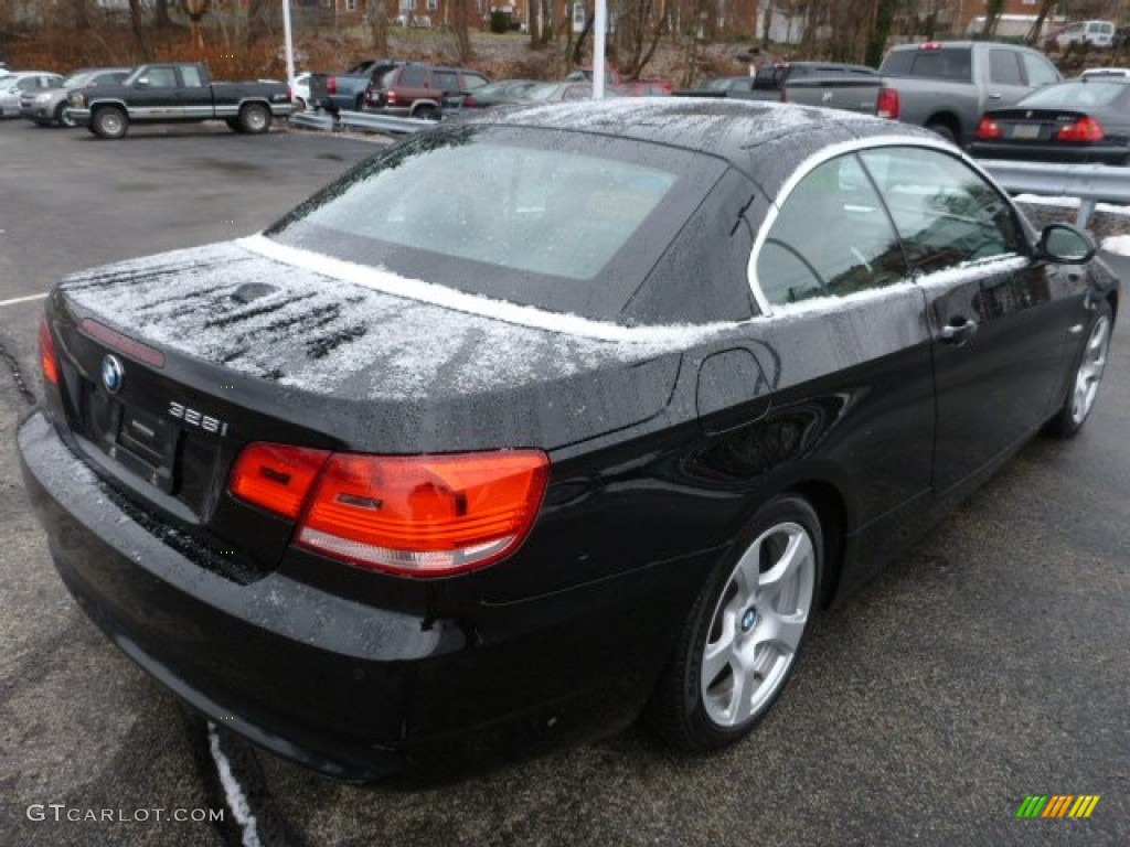 2008 3 Series 328i Convertible - Jet Black / Saddle Brown/Black photo #15