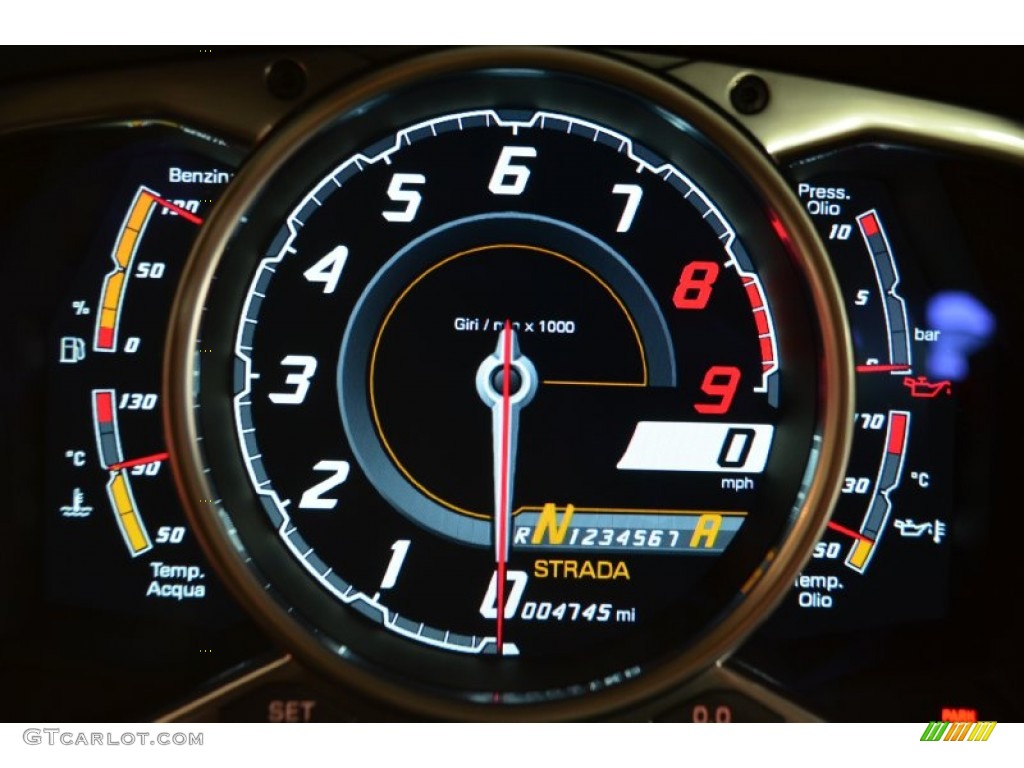 2012 Lamborghini Aventador LP 700-4 Gauges Photo #89292615