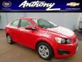 Red Hot 2014 Chevrolet Sonic LS Sedan