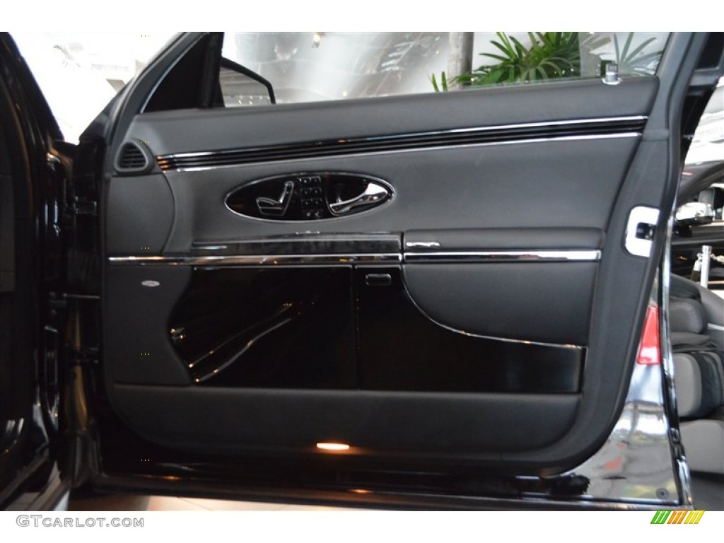 2010 Maybach 57 S Vesuvius Black Door Panel Photo #89293463