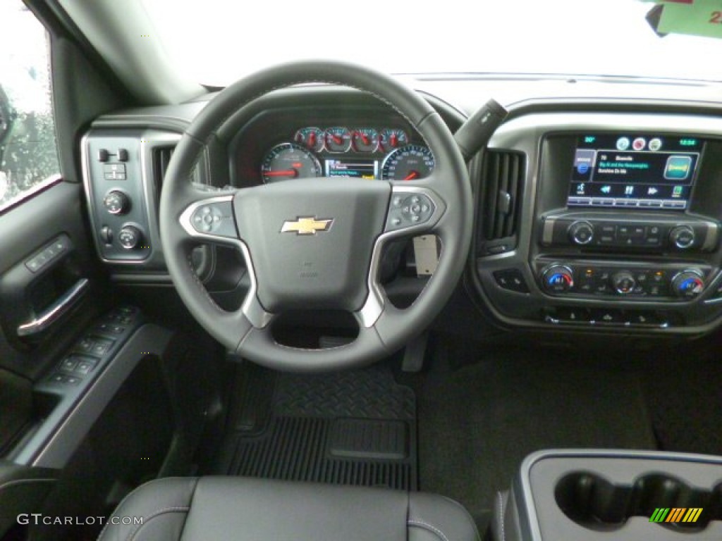 2014 Chevrolet Silverado 1500 LTZ Z71 Double Cab 4x4 Jet Black Dashboard Photo #89293824