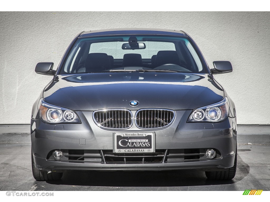 2007 5 Series 530i Sedan - Titanium Grey Metallic / Black photo #2