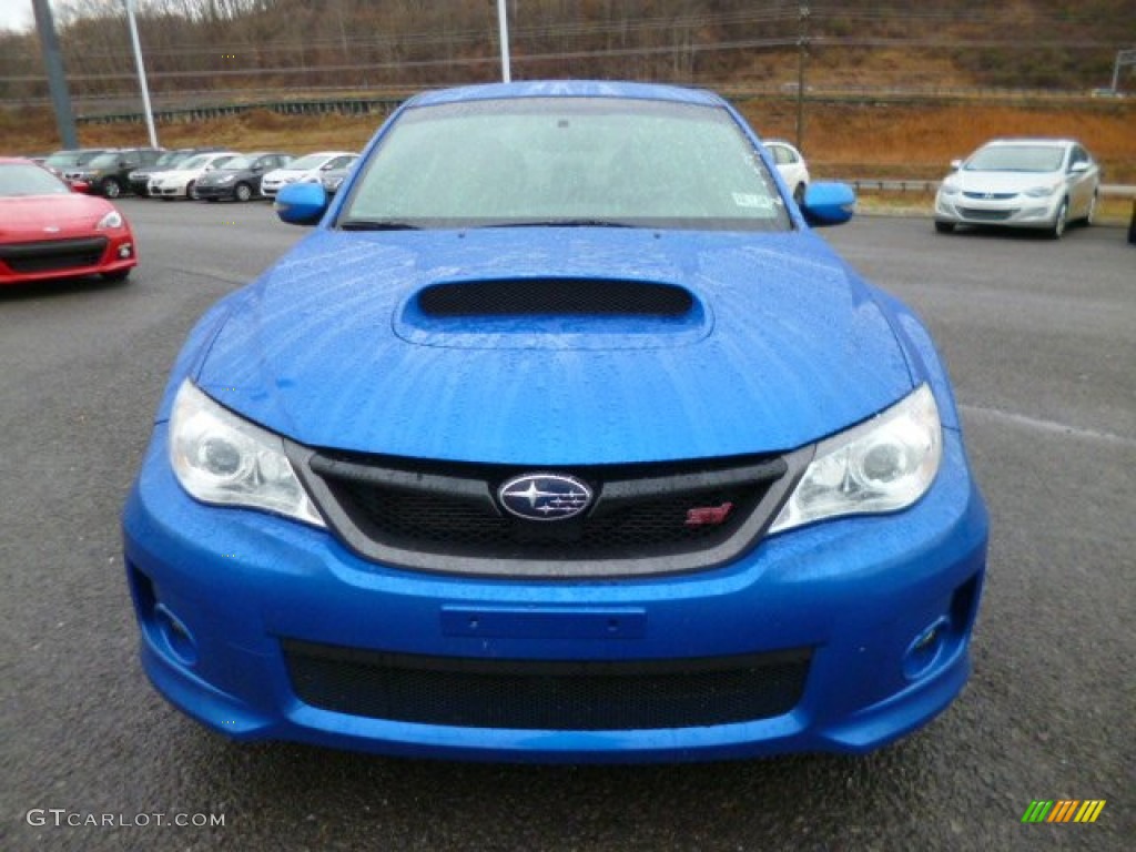 2012 Impreza WRX STi 4 Door - WR Blue Mica / STi Black Alcantara/Carbon Black photo #2