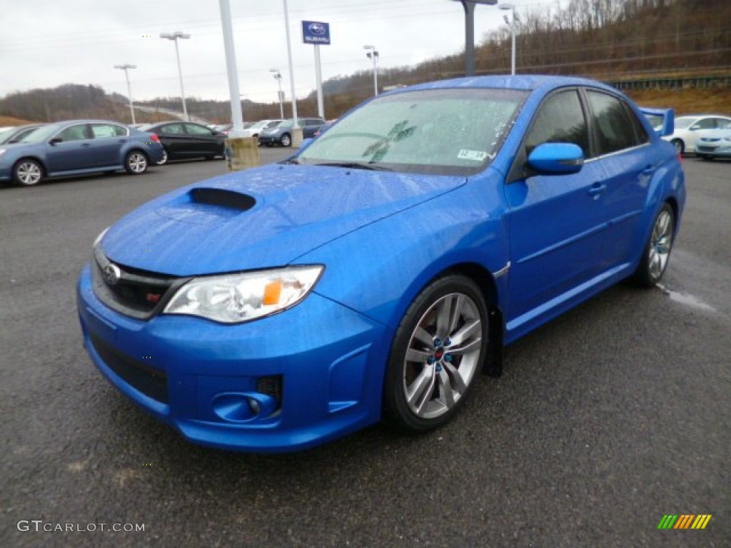 2012 Impreza WRX STi 4 Door - WR Blue Mica / STi Black Alcantara/Carbon Black photo #3