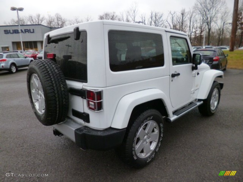 2011 Wrangler Sahara 4x4 - Bright White / Black/Dark Saddle photo #7