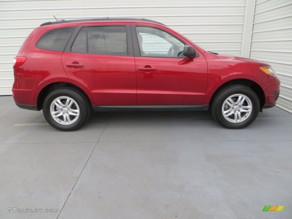 2010 Santa Fe GLS - Venetian Red / Beige photo #3