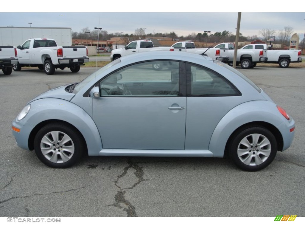 2009 New Beetle 2.5 Coupe - Heaven Blue Metallic / Black photo #6