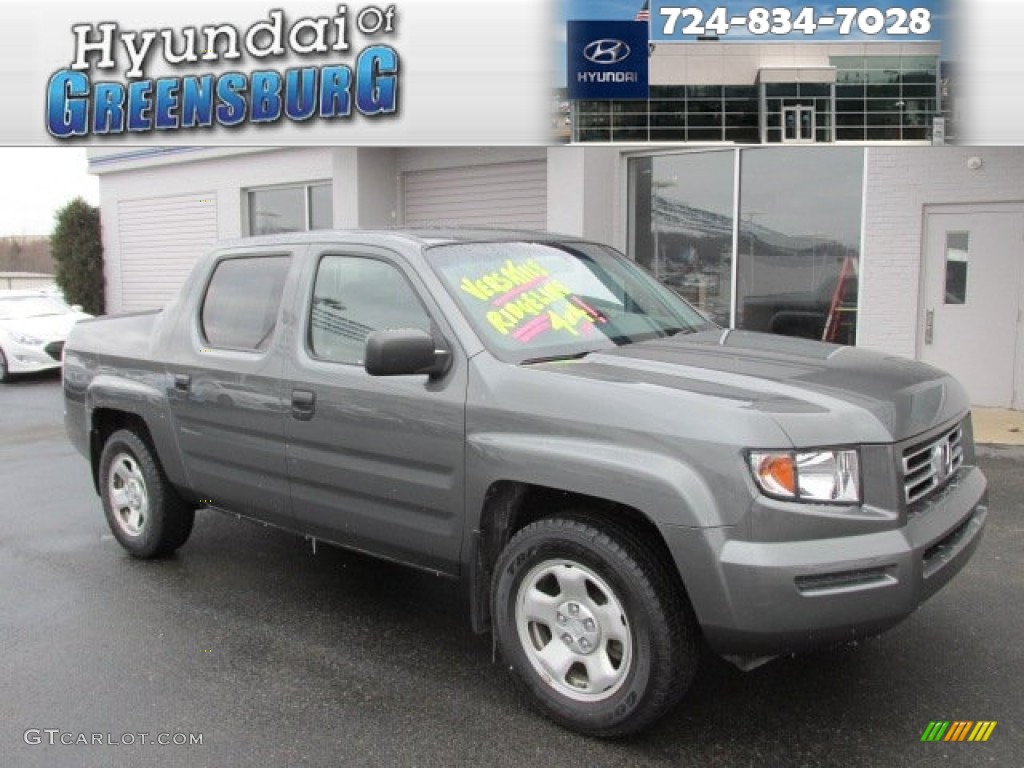 2008 Ridgeline RT - Nimbus Gray Metallic / Gray photo #1