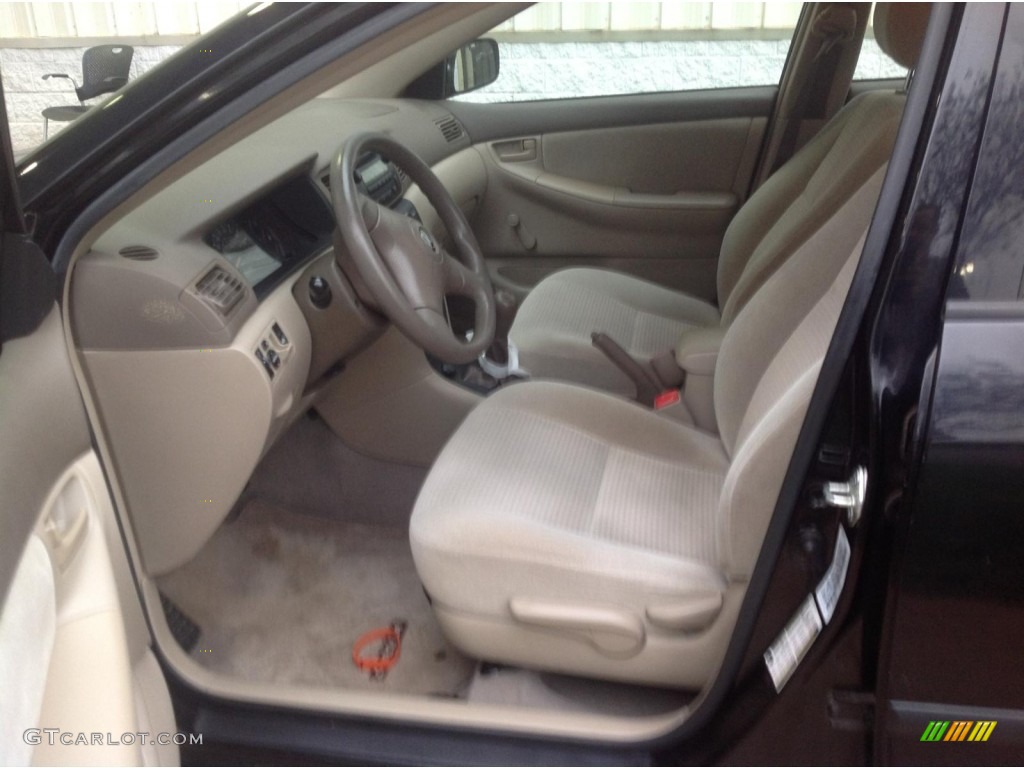 2006 Corolla CE - Black Sand Pearl / Beige photo #7