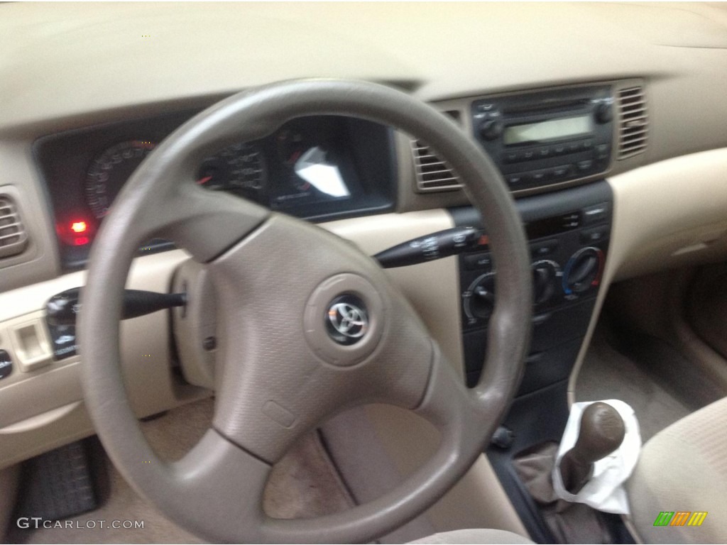 2006 Corolla CE - Black Sand Pearl / Beige photo #8