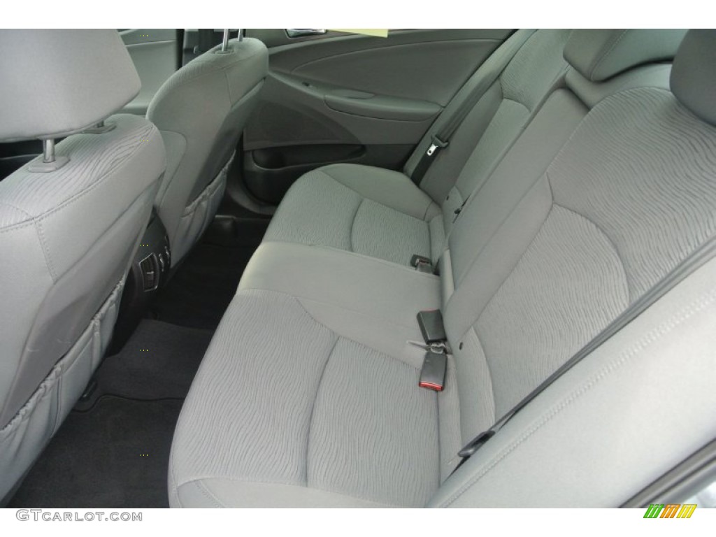 2012 Sonata Hybrid - Hyper Silver Metallic / Gray photo #18