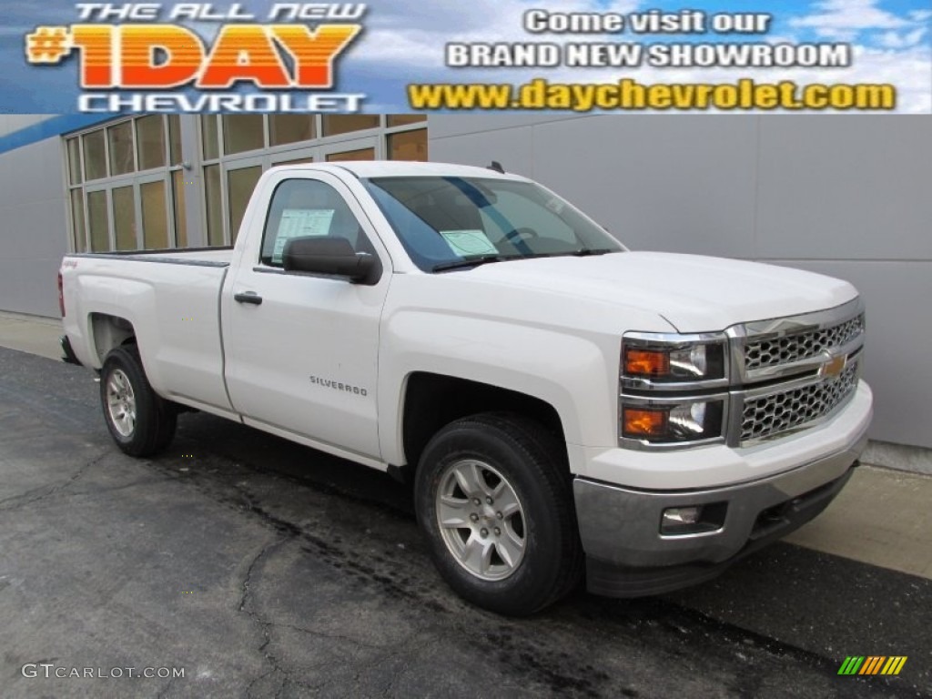 2014 Silverado 1500 LT Regular Cab 4x4 - Summit White / Jet Black photo #1