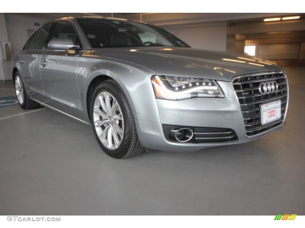 2011 A8 L 4.2 FSI quattro - Quartz Grey Metallic / Black photo #1
