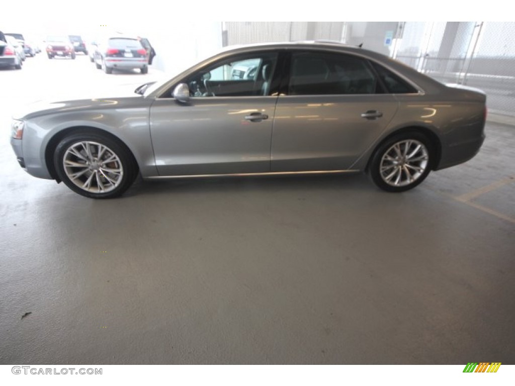 2011 A8 L 4.2 FSI quattro - Quartz Grey Metallic / Black photo #4