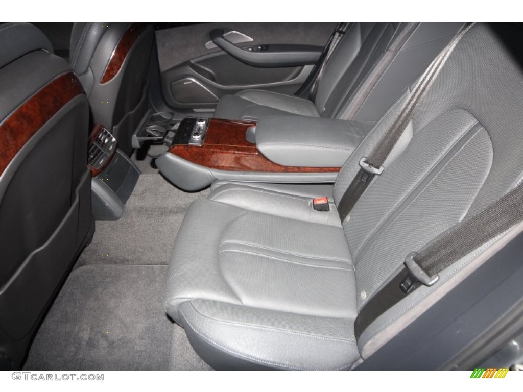 2011 A8 L 4.2 FSI quattro - Quartz Grey Metallic / Black photo #35