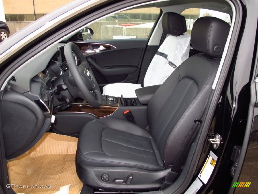 Black Interior 2014 Audi A6 2.0T Sedan Photo #89300070