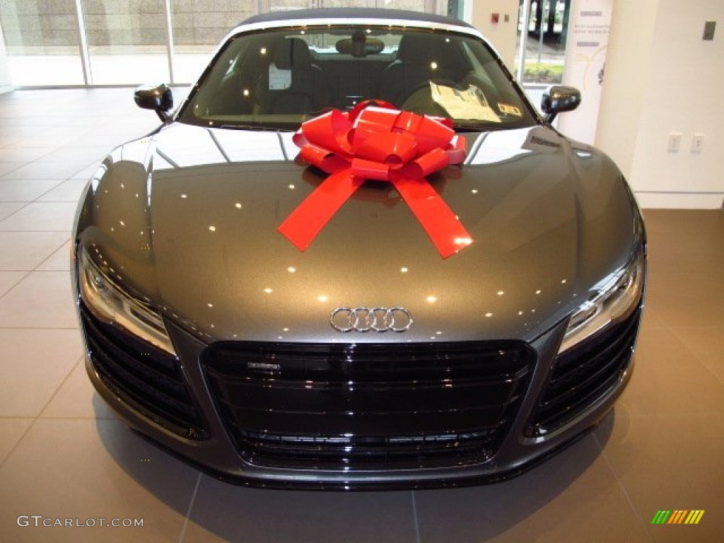 Daytona Gray Pearl 2014 Audi R8 Spyder V10 Exterior Photo #89300361