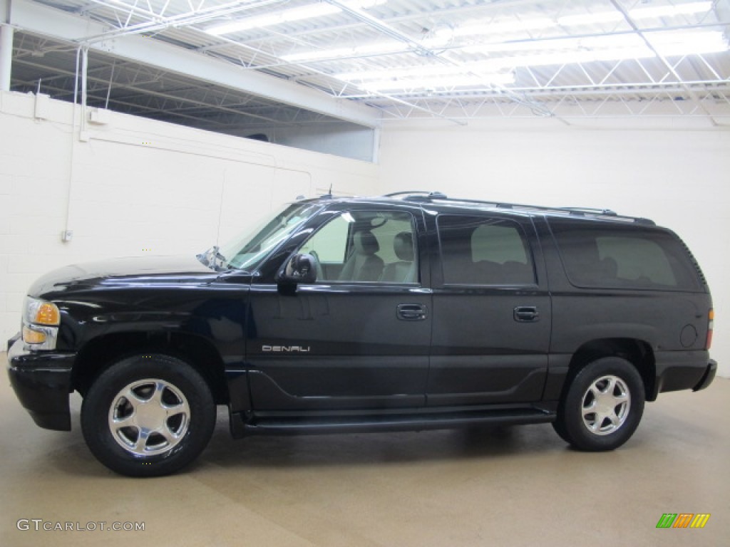 2004 Yukon XL Denali AWD - Onyx Black / Stone Gray photo #5