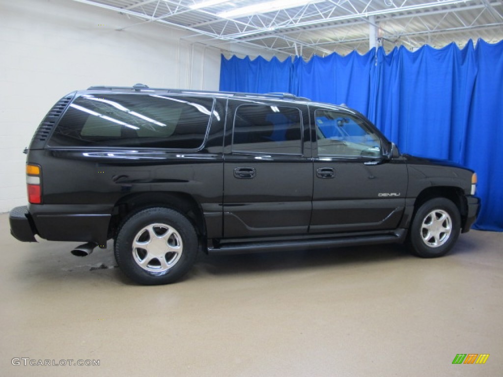 2004 Yukon XL Denali AWD - Onyx Black / Stone Gray photo #15