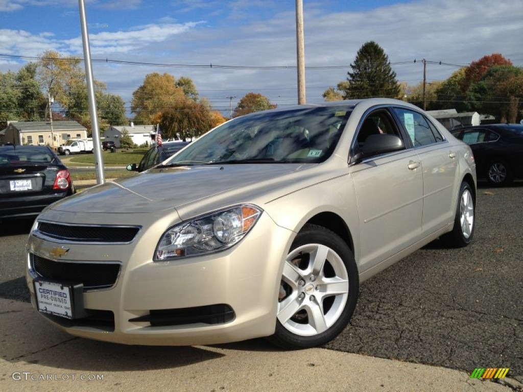 2012 Malibu LS - Gold Mist Metallic / Cocoa/Cashmere photo #1