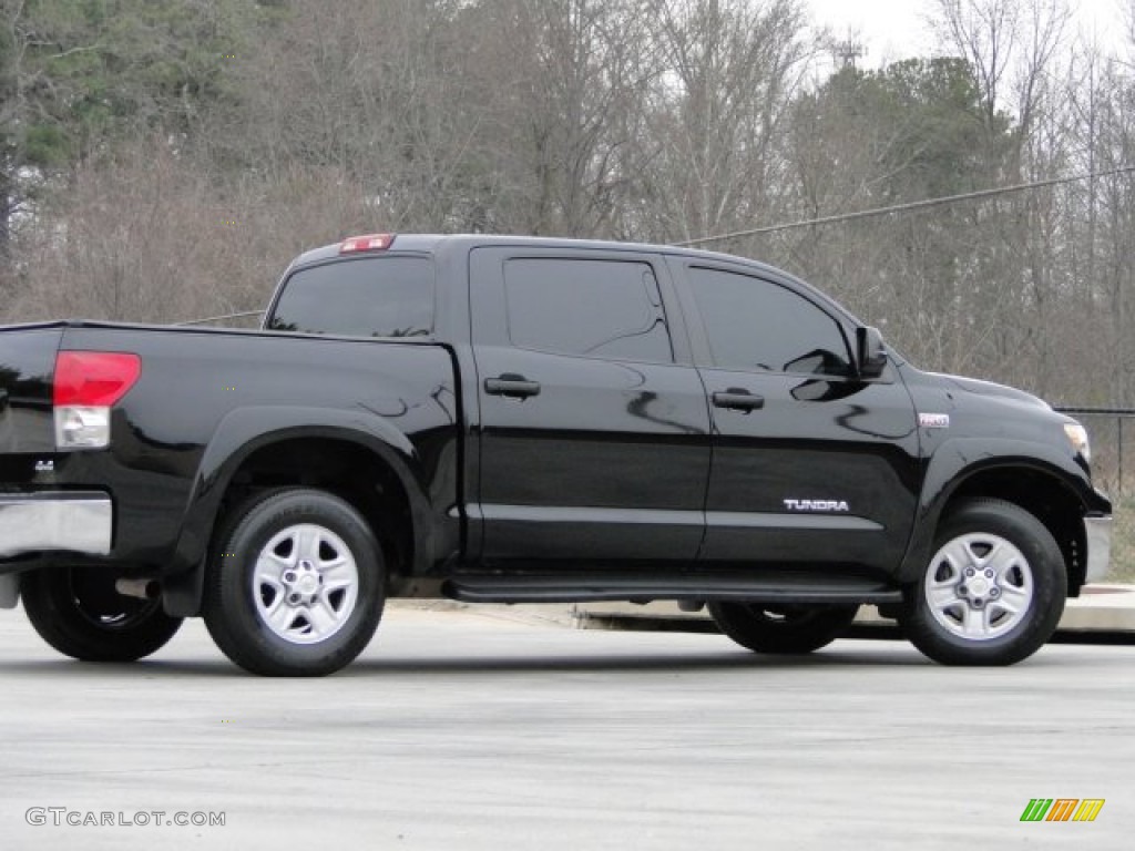 2008 Tundra SR5 CrewMax 4x4 - Black / Beige photo #21