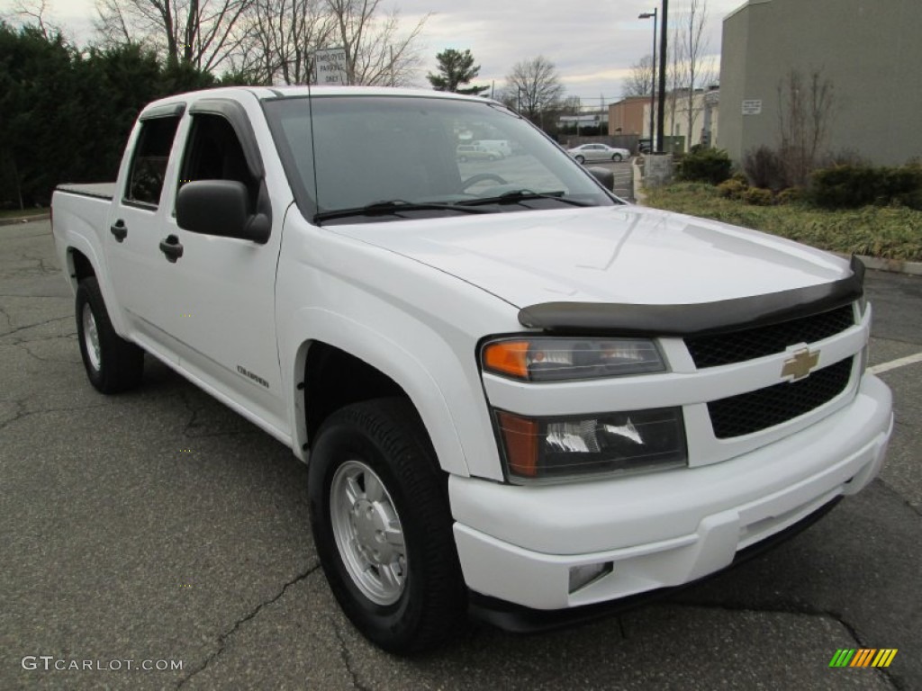 Summit White 2005 Chevrolet Colorado LS Crew Cab 4x4 Exterior Photo #89304044