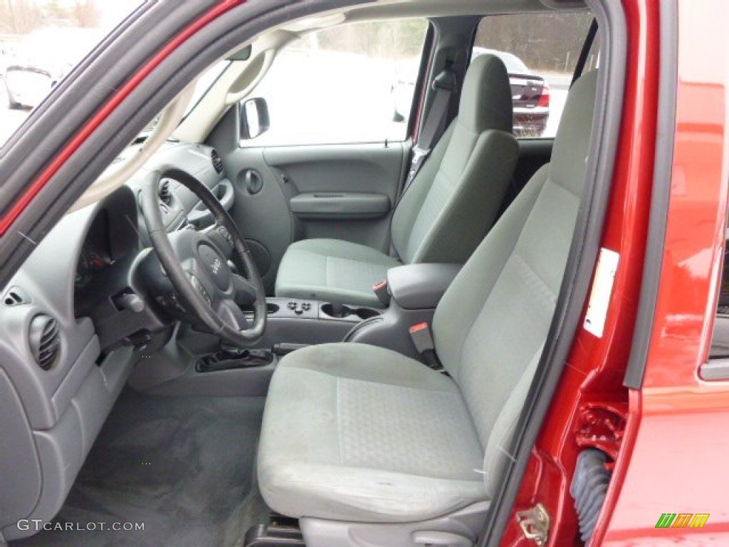 2006 Liberty Sport 4x4 - Inferno Red Pearl / Medium Slate Gray photo #10