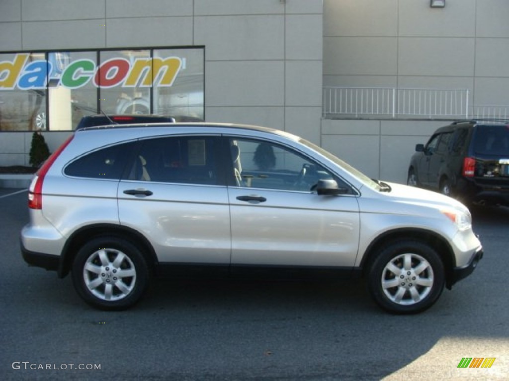 2009 CR-V EX 4WD - Alabaster Silver Metallic / Gray photo #3