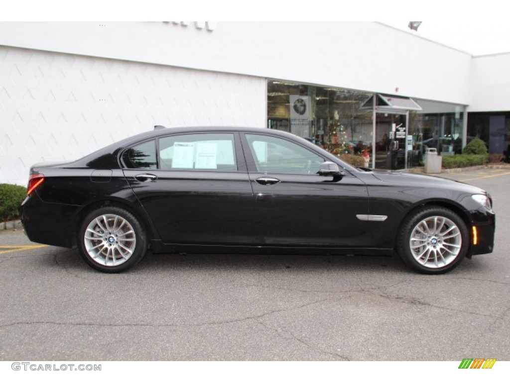 Black Sapphire Metallic 2013 BMW 7 Series 750Li xDrive Sedan Exterior Photo #89306156