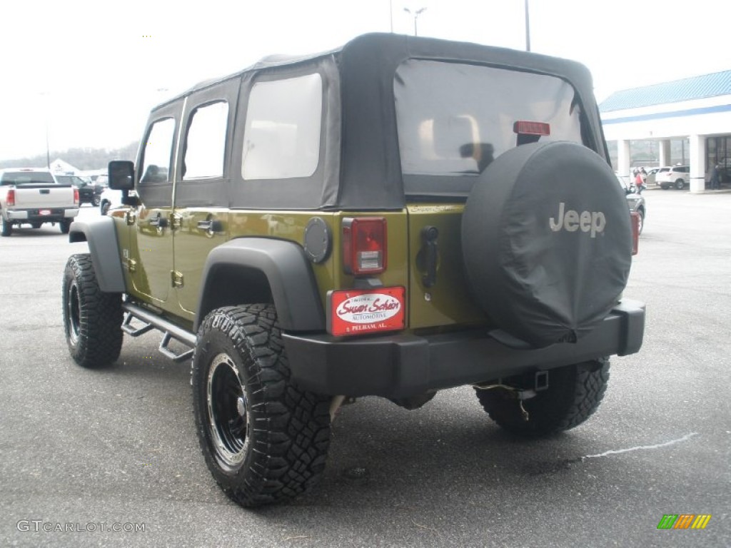 2007 Wrangler Unlimited X 4x4 - Rescue Green Metallic / Dark Slate Gray/Medium Slate Gray photo #5