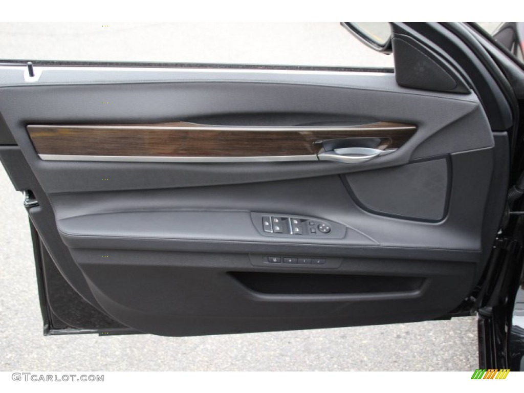 2013 BMW 7 Series 750Li xDrive Sedan Black Door Panel Photo #89306279