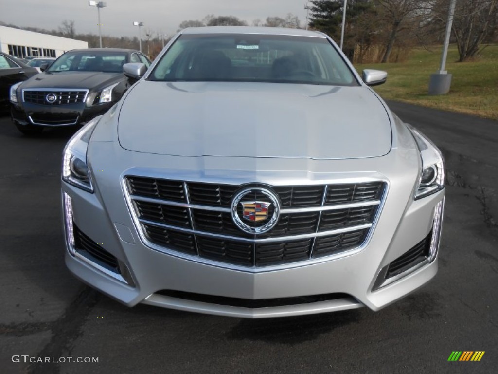Radiant Silver Metallic 2014 Cadillac CTS Luxury Sedan Exterior Photo #89306555
